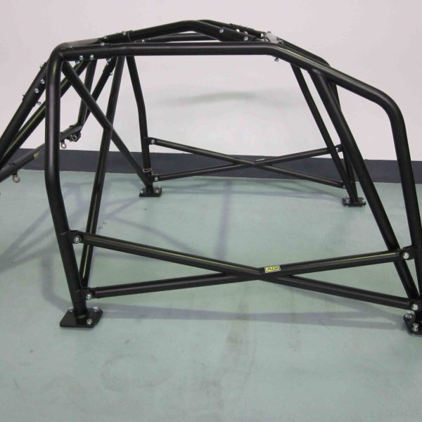 AGI - Nissan Silvia S14 - 2016 CAMS spec National level Bolt-in ROll cage + Double door bars - Option F (floor pic - side)