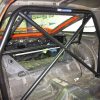 Nissan 180SX - Bolt-in 4pt double diagonal (rear view in car)