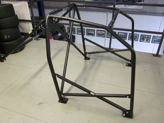 AGI - Ford Laser KF - 2015 CAMS State level Bolt-in Roll cage with double door bars (floor pic - side)